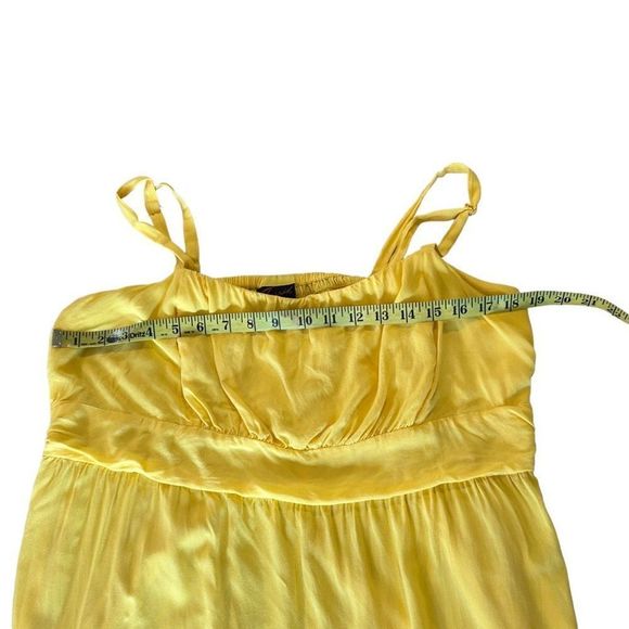 Torrid Women's Yellow Spaghetti Strap Embroidered Floral Tunic Top Size 2 - Picture 5 of 12